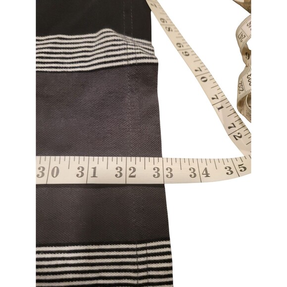 Shaquille O'Neal Polo Shirt Mens 3XL Gray Vertical Stripe Zip Short Sleeve - Picture 6 of 6